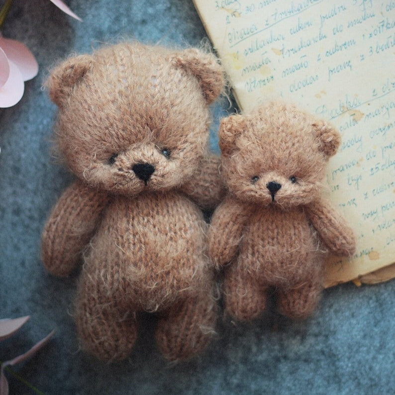 Cinnamon Teddy Bears knitting PATTERN
