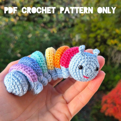 Accordion CATERPILLAR crochet PATTERN