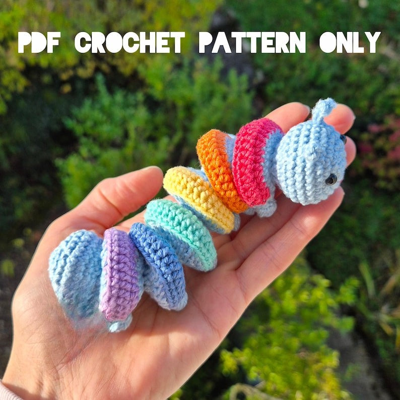 Accordion CATERPILLAR crochet PATTERN
