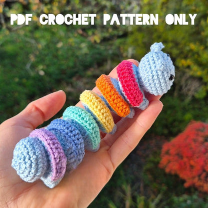 Accordion CATERPILLAR crochet PATTERN