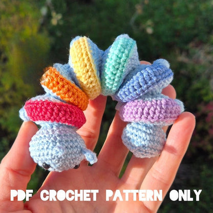 Accordion CATERPILLAR crochet PATTERN